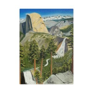 Yosemite Half Dome and Falls